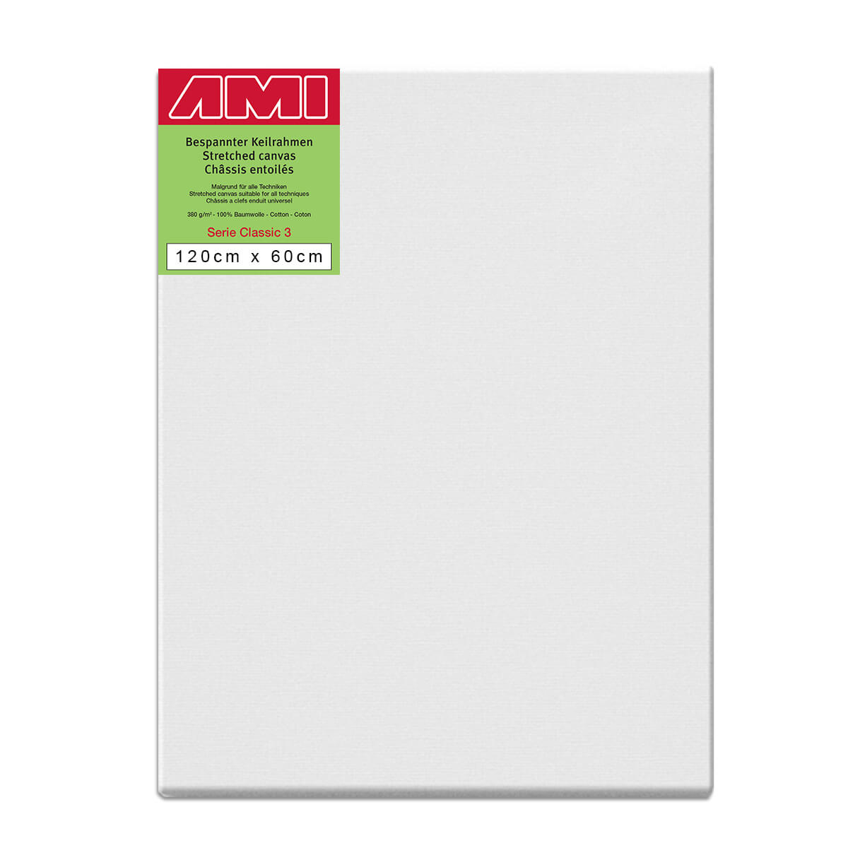 AMI Classic 3 Cotton Canvas Deep 120 x 60cm Box of 2